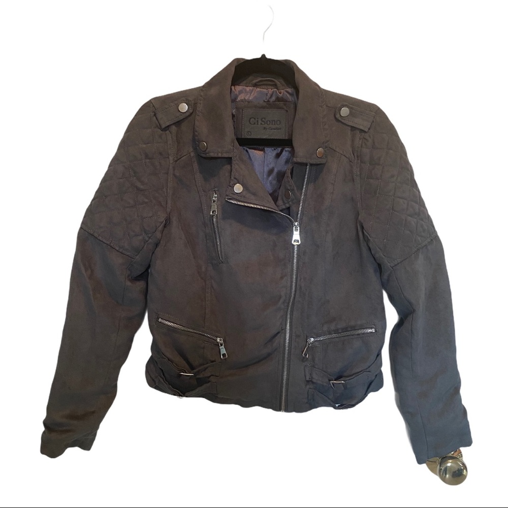 Ci Sono Moto Suedette Jacket